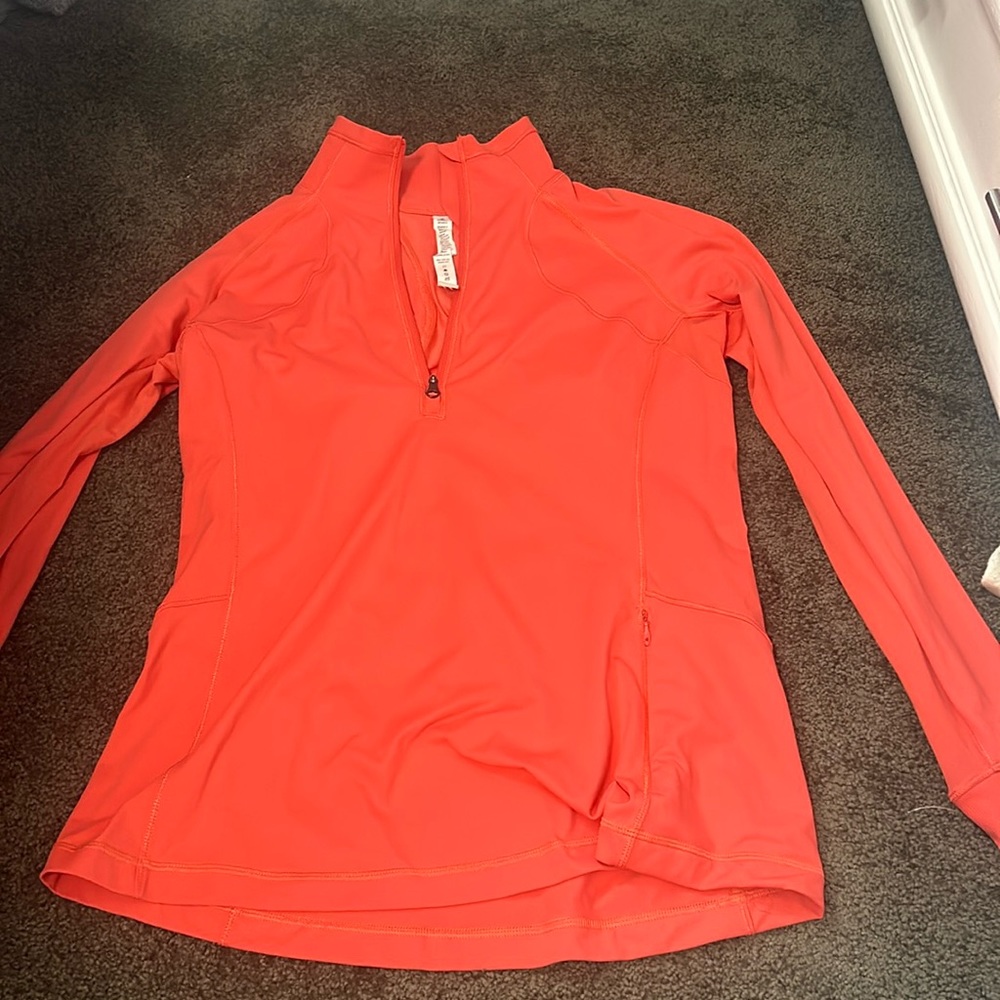 Lululemon longsleeve coral quarterzip